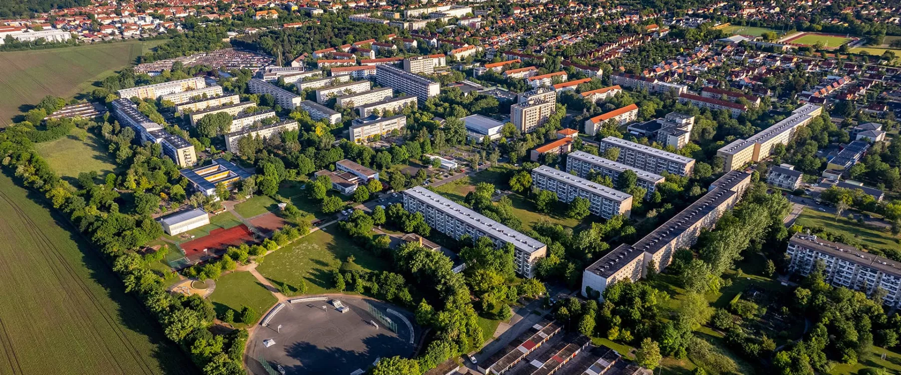 Mietangebote / Wohnquartiere Luftbild